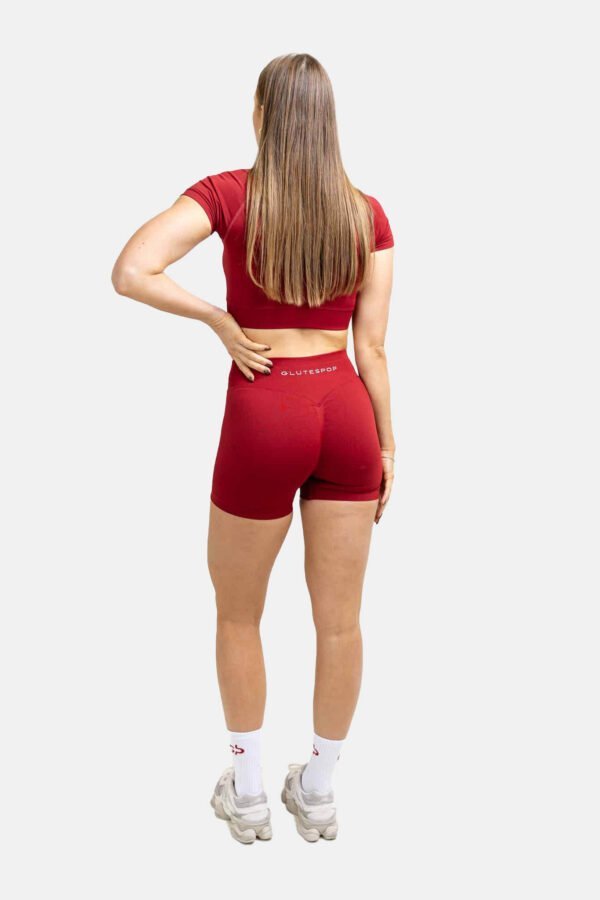 Effortless Contour Crop – Deep Red tweede afbeelding