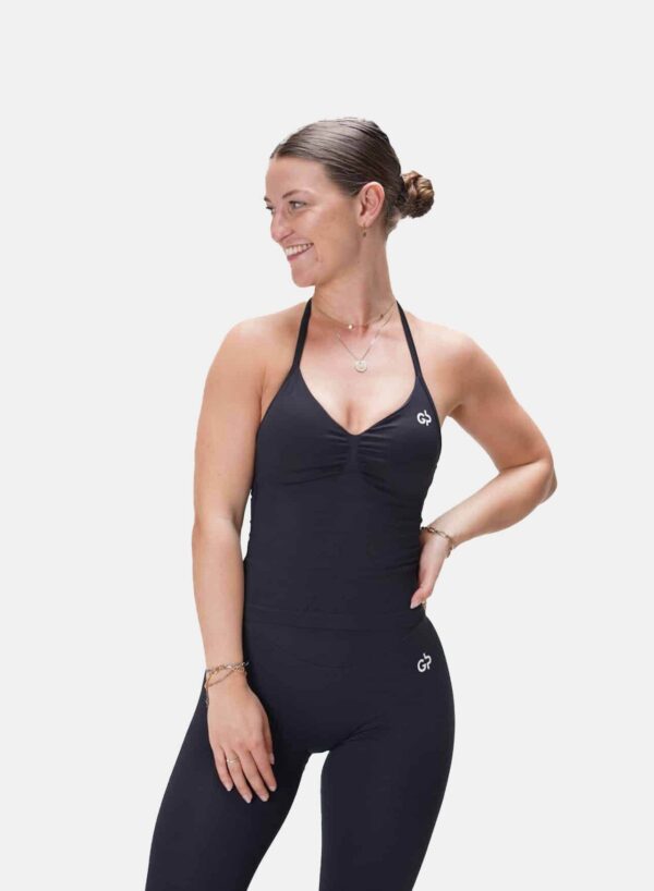 Backless Sleek Top – True Black