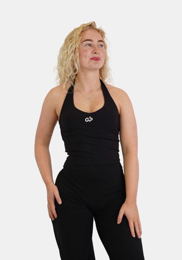 Backless Soft Halter Top – Midnight