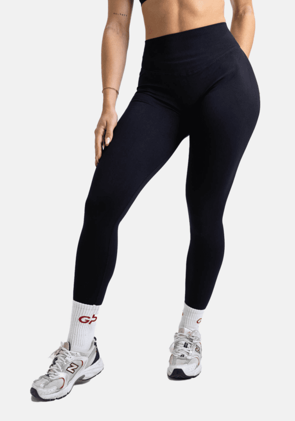 High-Waist Elevate Leggings – Midnight Black tweede afbeelding