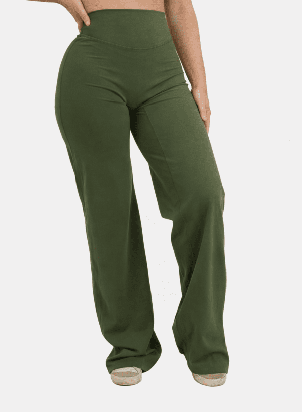 Sculpt Straight Leggings – Olive tweede afbeelding